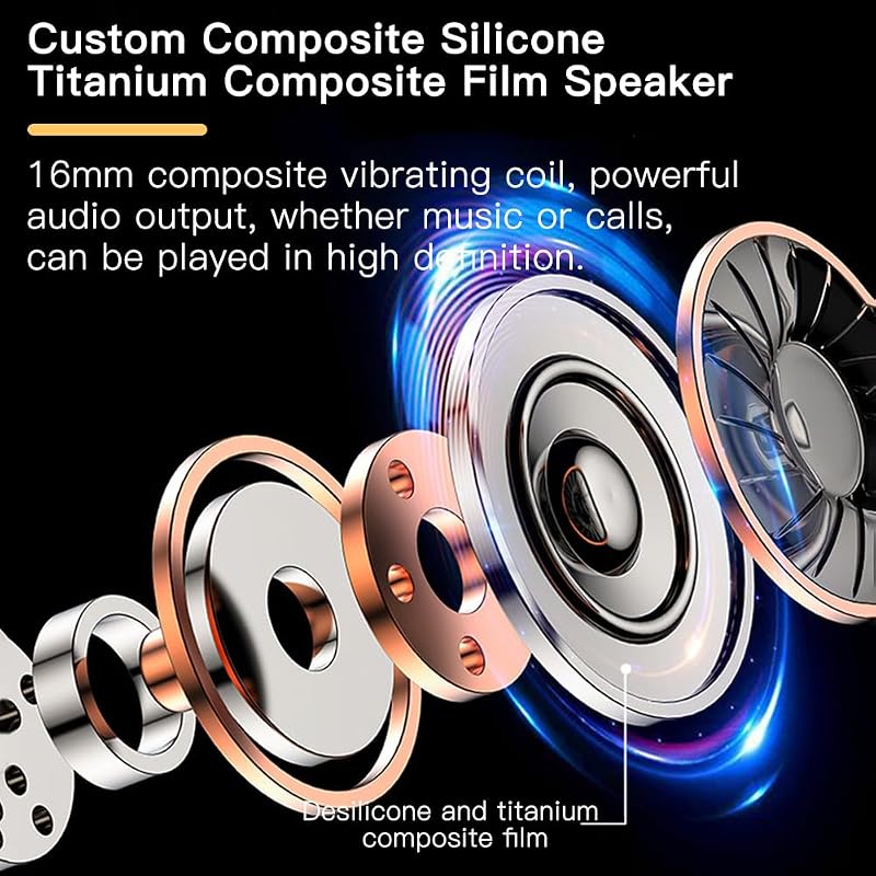 sunshot Ows Open Ear Buds Headphones Bluetooth 5.4,Bone Conducting Air Bone Conduction Headphones, 16mm Drivers,40H Playtime,Open Ear Earbuds IPX5 Waterproof and Noise Reducing Touch (Purple) image 2