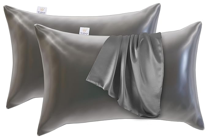 MY ARMOR Premium Satin Silk Pillow Covers for Hair and Skin for Women - 18