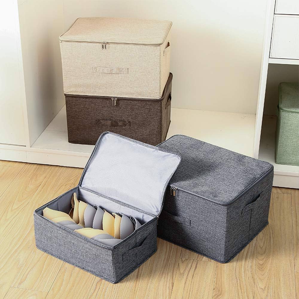 Amazon.com - ANMINY Storage Bins with Zipper Lids 13 Qt