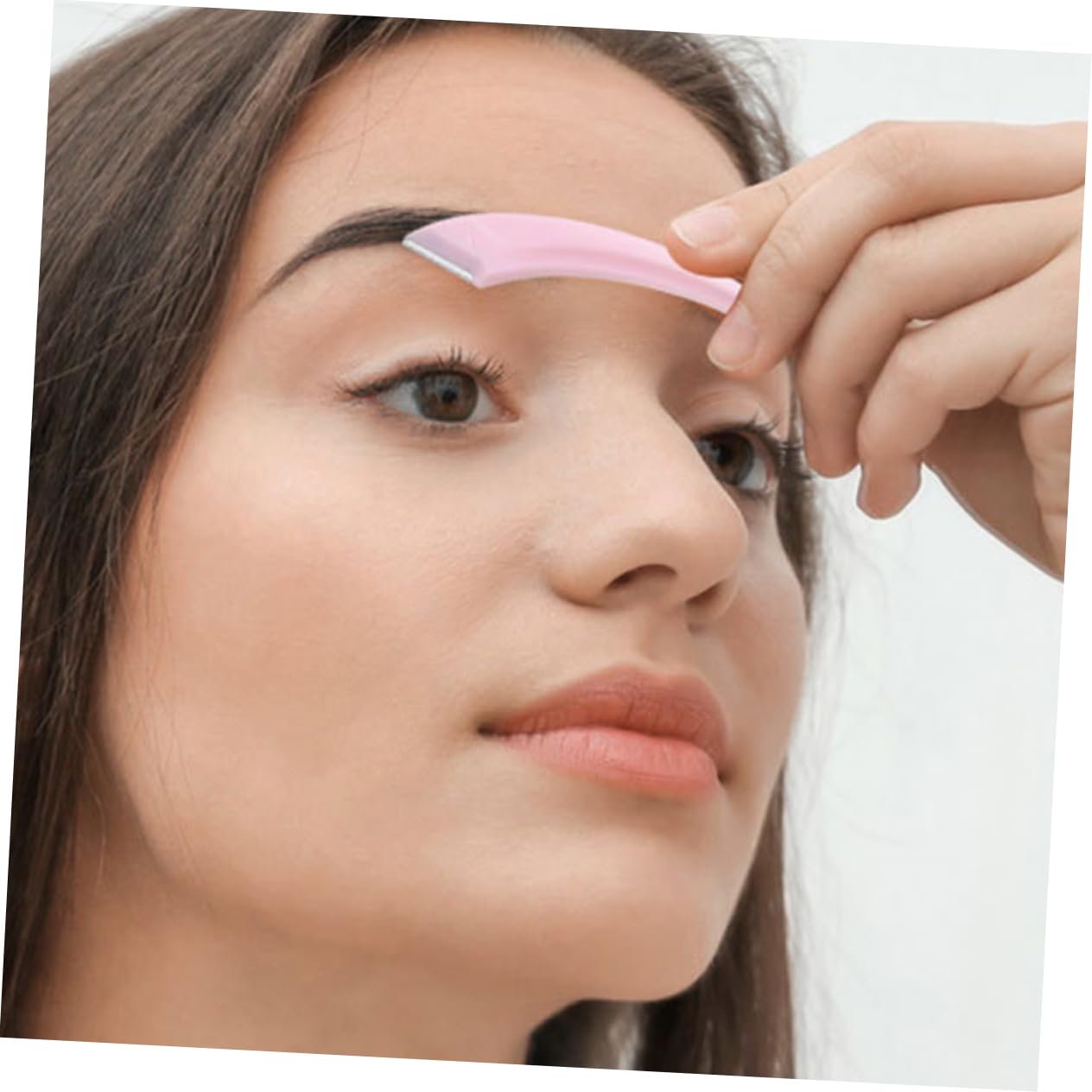 PACKOVE 6Pcs Stainless Steel Eyebrow Razors Portable Facial Shavers for Women and Men Durable Eyebrow Trimming Tools Hair Removal for Makeup Lightweight