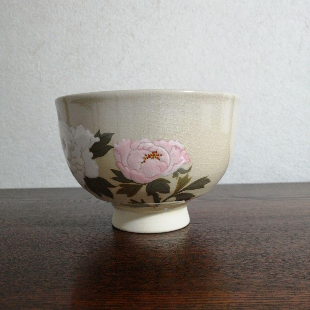 Amazon.co.jp: 布志名焼 雲寅窯 舟木康定 牡丹図茶碗 共箱 : 文房具