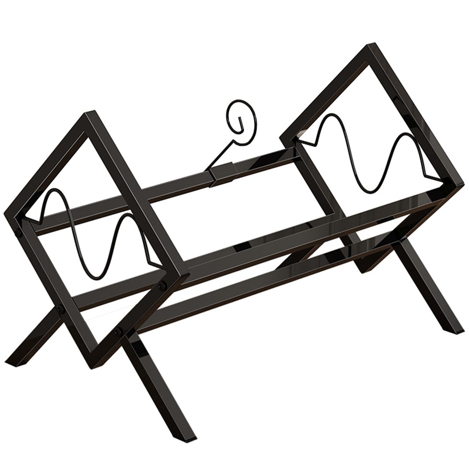 NEWFT Multipurpose Rolling Storage Rack Anti-Slip Base for or Garage Essentials Carbon Steel Storage Shelf