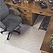 Deflecto CM83443F Checkered Chairmat Low Pile Rectangular 46-Inch x60-Inch Clear