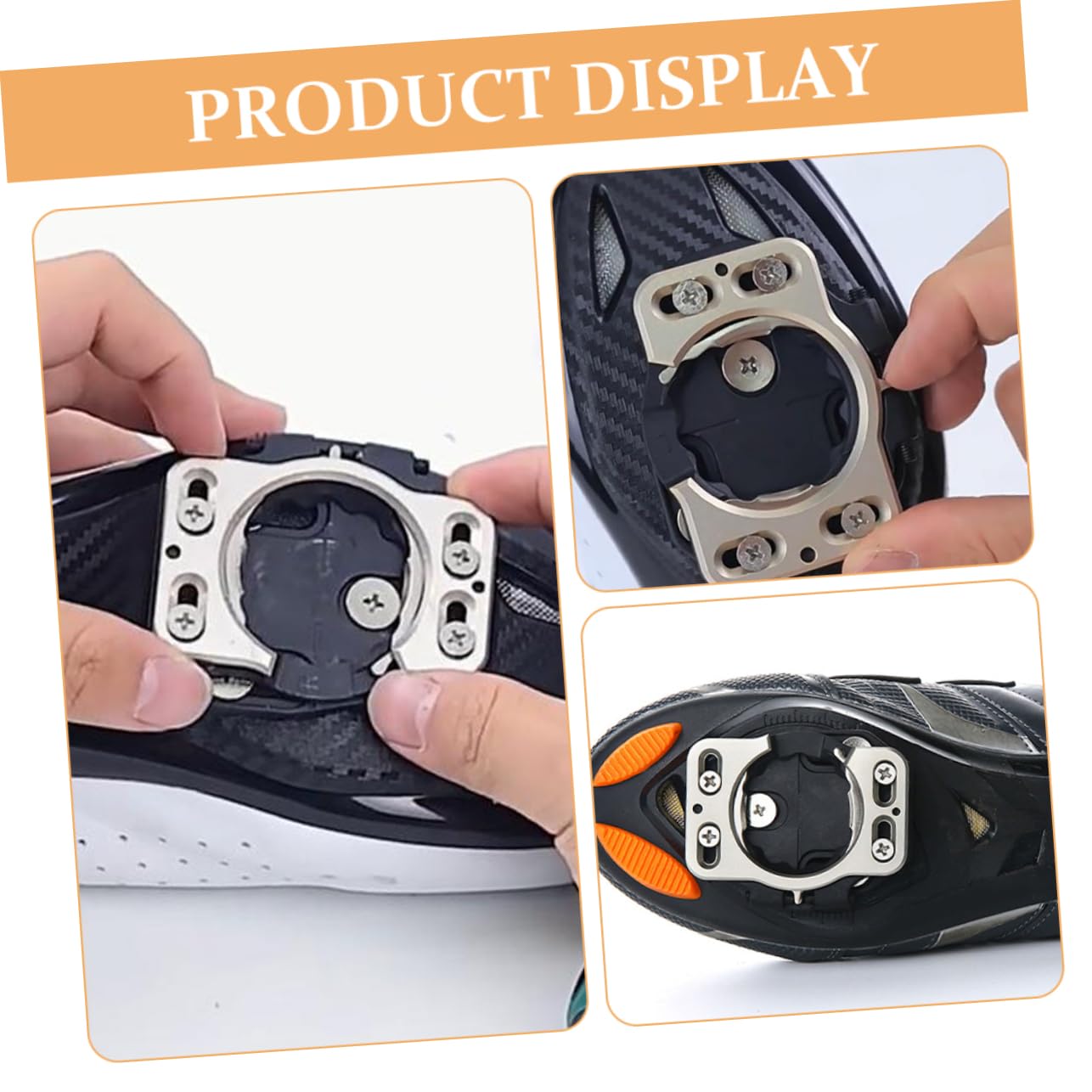 Kisangel 2pezzi Tacchette Per Scarpe Da Ciclismo Con Copertura Antiscivolo Adattatori Per Pedali Bici Strada e Mountain Bike Accessori Resistente e Sicuro Per Ciclismo