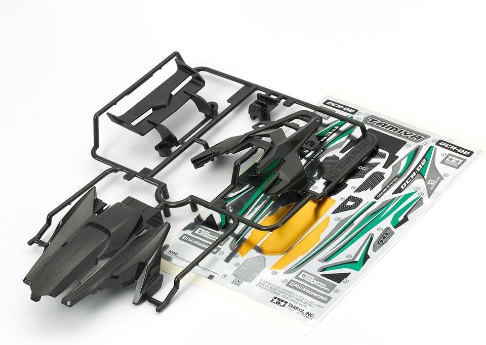 Tamiya Mini 4WD 95431 DCR02 Body Parts Set (Gun Metal), Cars Amazon