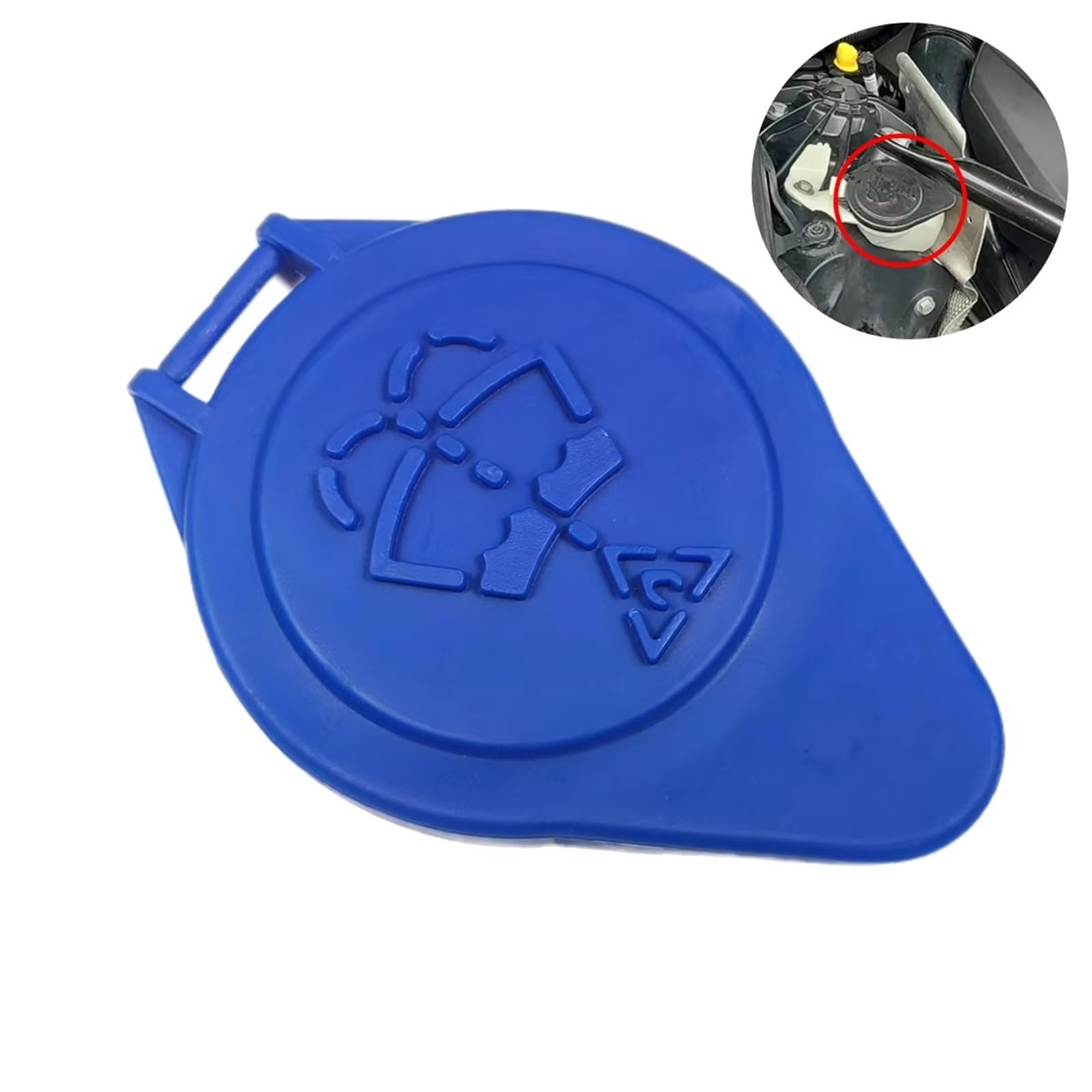Auto-Scheibenwischer-Waschflüssigkeitsbehälter Kompatibel Mit 6 Serie Für F06 2011–2018 Abdeckring-Aufkleber Plus Paar 61667238068 Waschwasserbehälter