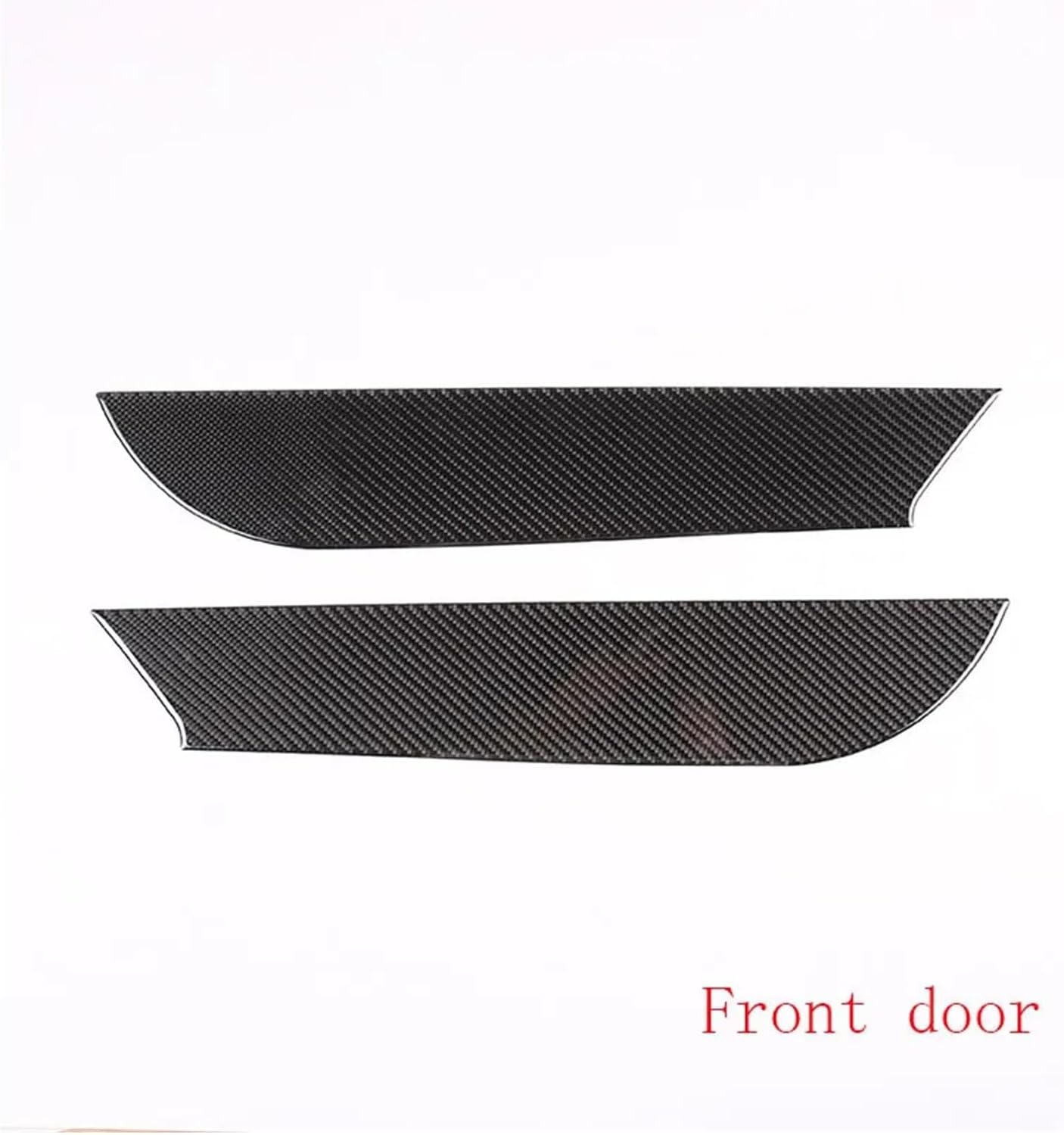 Compatible With Tesla Model 3 2023 2024 Soft Carbon Fiber Car Interior Door Kick Panel Trim Sticker Car Accessories(Red-2)