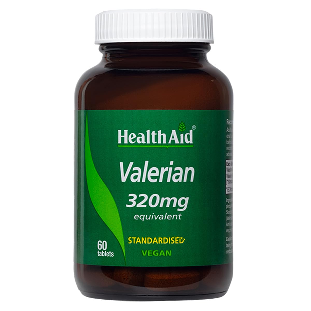 HealthAid Integratore Valeriana Forte - Per il Sonno e Rilassamento - 60 Compresse Senza Glutine e Lattosio