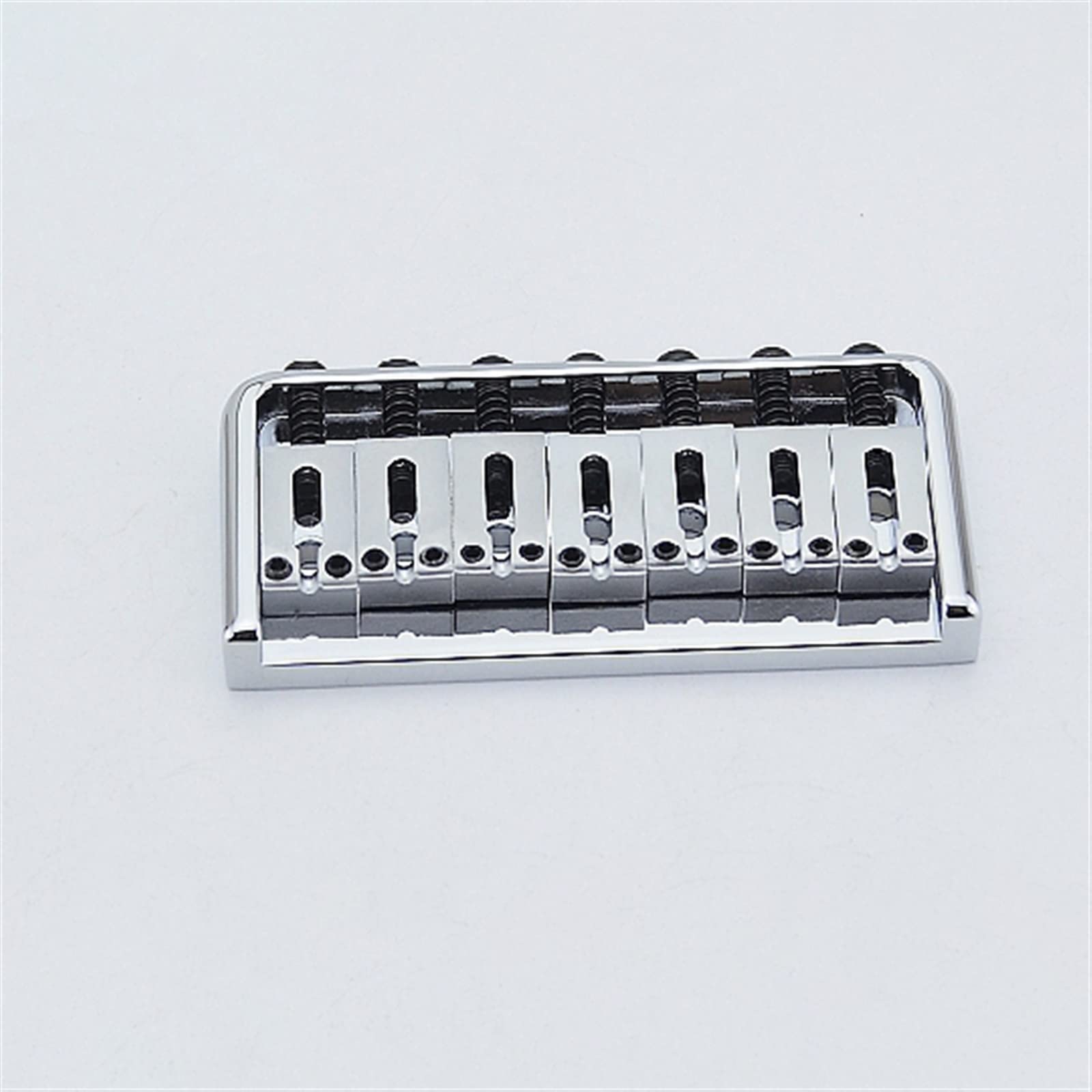 Professionale Ponte per Chitarra Acciaio A 7 Corde Circondato Da Stringer Piatto Per Corde Per Chitarra Elettrica Argento Fisso Piercing Al Corpo Ponte per Chitarra
