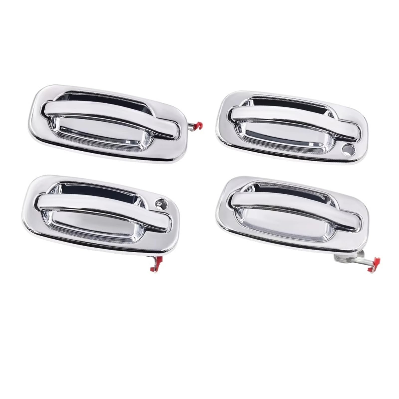 Qjahxkf Replacement Exterior Door Handles Chrome Exterior Door Handles 15034985 15034986 15721571 15721572 for Cadillac for Escalade ESV ESV 2002 2003 2004 2005 2006 Outer Handle
