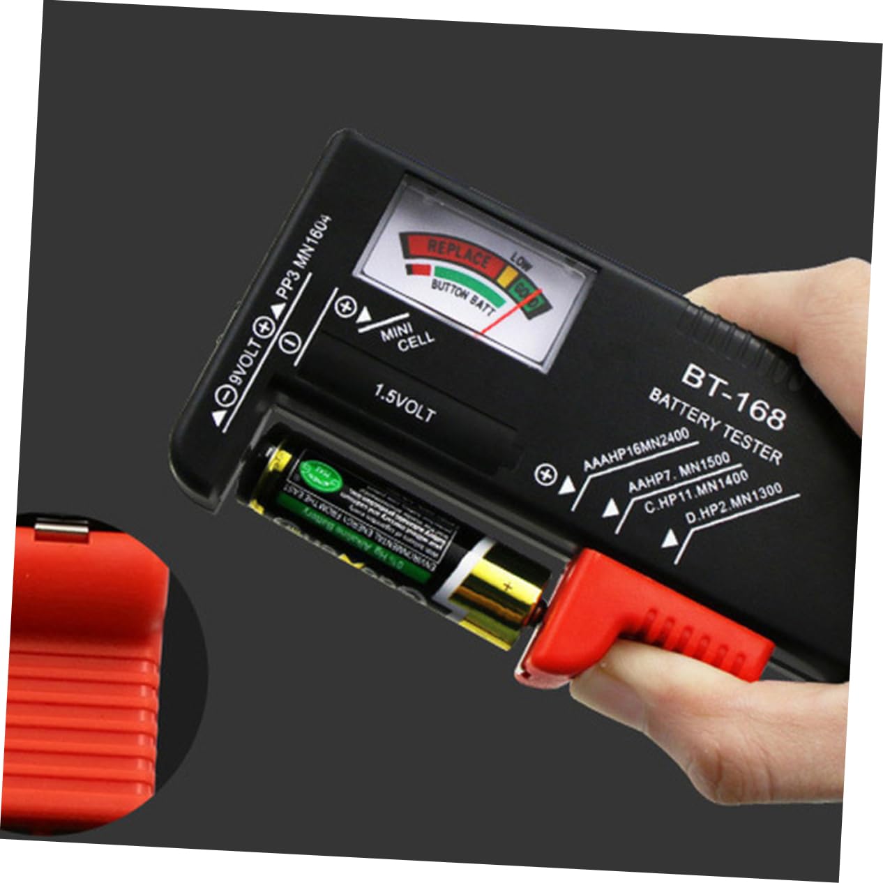 HOMSFOU 8stücke Tragbarer Batterietester Mit Lcd-anzeige Einfach Ablesbarer Spannungsprüfer Für Batterien Wie Aa Aaa Knopfzellen Für Schnelle Kapazitätsprüfung