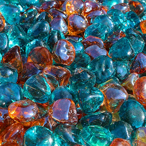 Reflective Fire Pit Glass Diamonds - Fire Glass for Fire Pit - 1