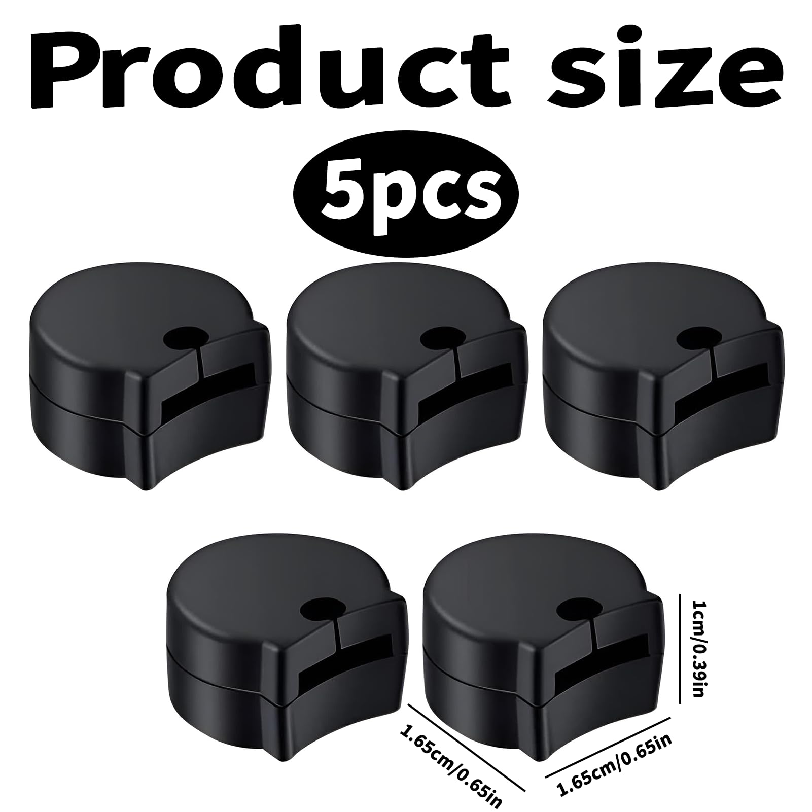 Lot de 5 protège-pouces pour clarinette, protection du pouce, accessoire de clarinette, clarinette en caoutchouc, accessoire de protection, protège-pouce en caoutchouc pour clarinette, noir