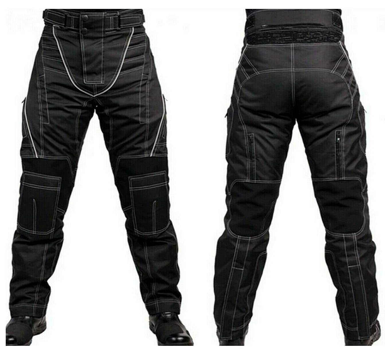 L&J Motorradhose mit Protektoren Herren Textil Motorrad Jacke Roller Chopper