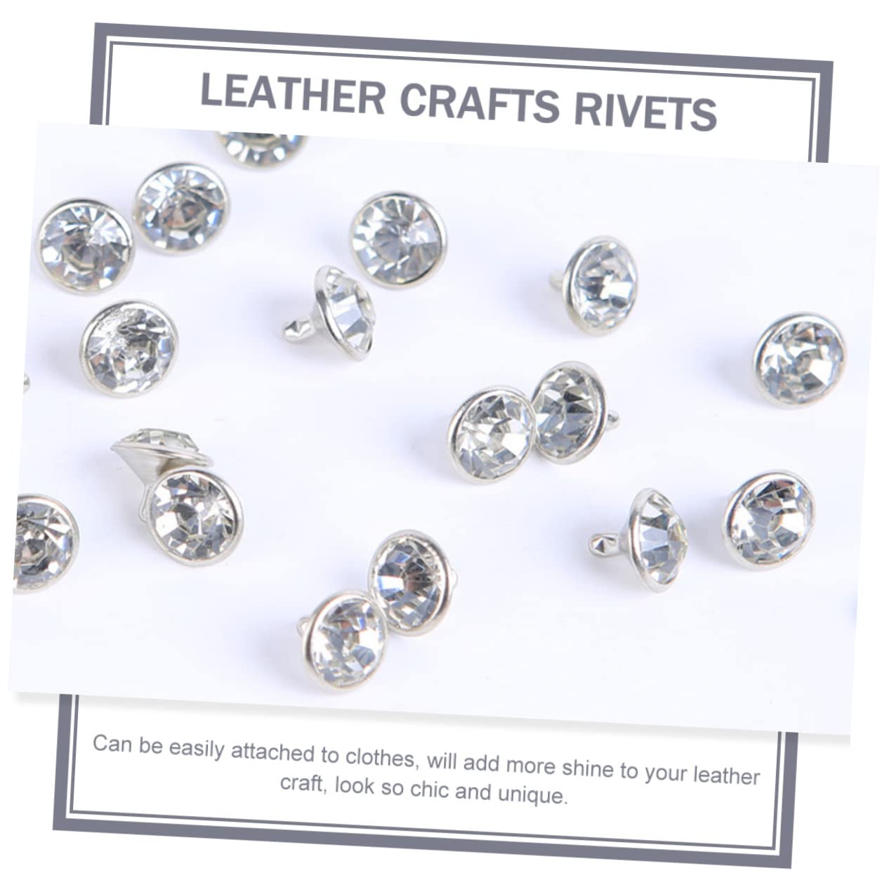 VILLCASE 1000sätze Nieten Glitzernde Rivets Für Kleidung Taschen Und Schuhe Hochwertige Nieten Einfach Anzubringen Für Kreative Bastelprojekte Und Individuelle Modegestaltung
