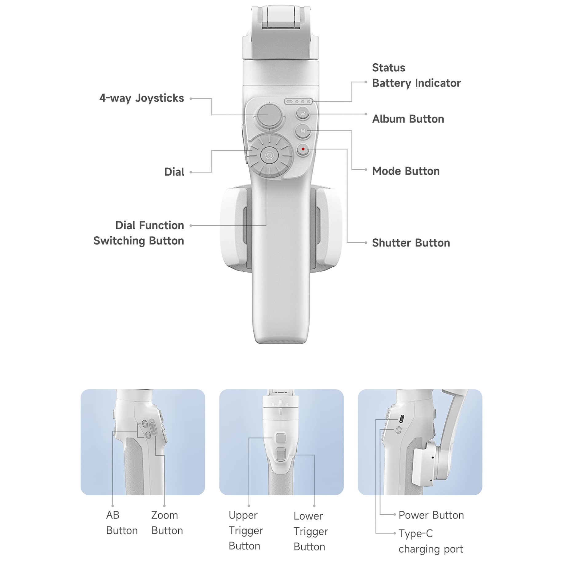 Amazon.co.jp: FeiyuTech Vimble 3 スマートフォン用ジンバル