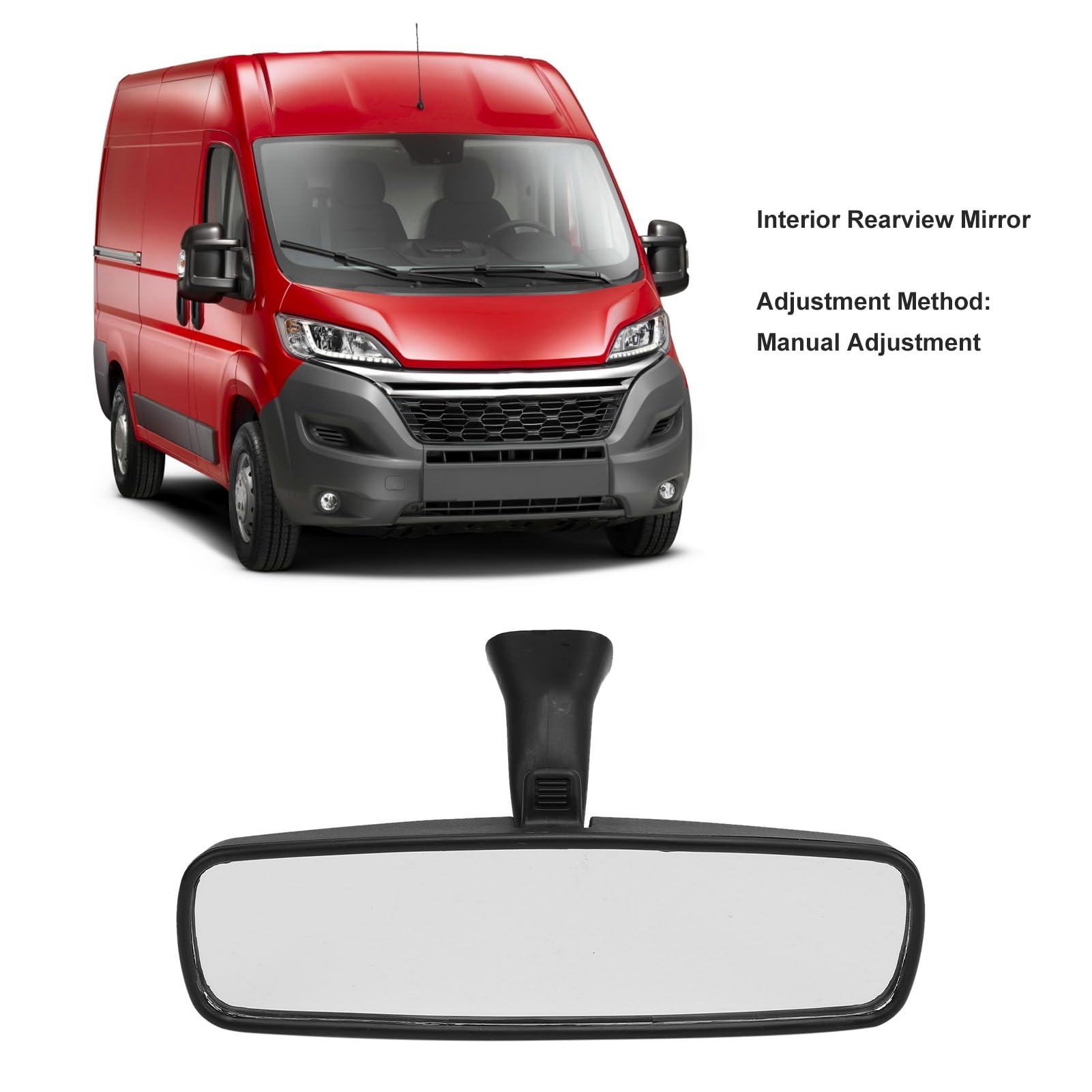 Specchietto Retrovisore Interno Per Fiat Ducato, Citroen Relay, Peugeot Boxer - Compatibile OE 735695390 - Foto 3