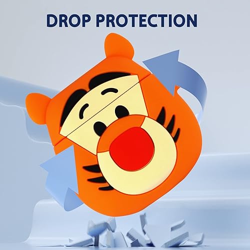 Miniatura 3 de JoySolar Funda para Airpod 1 y 2, linda funda de silicona suave 3D de dibujos animados Kawaii, diseño único, diseño único, a la moda, para niñas,