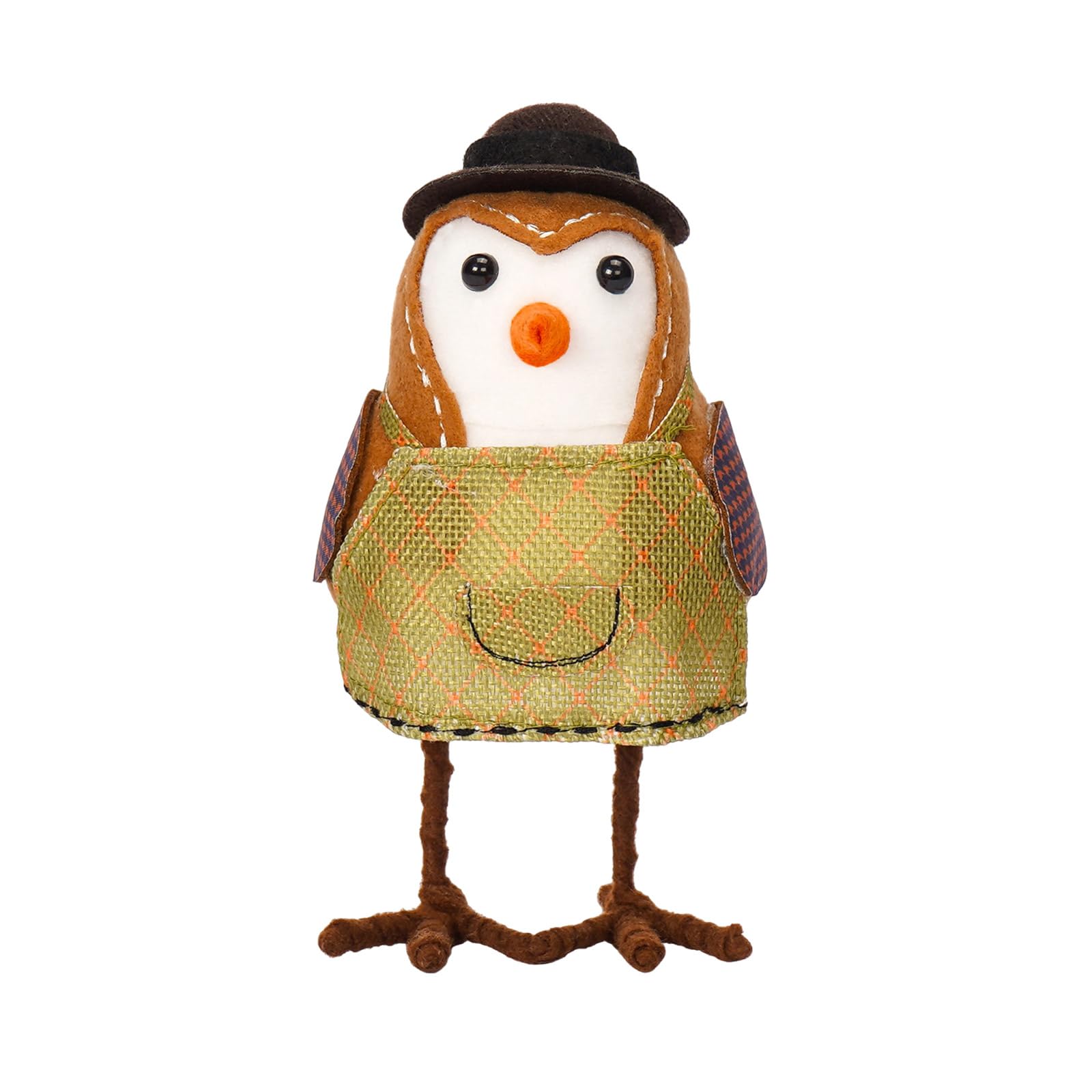 Hsioluted Festival Bird Figurine with Hat Harvest Festival Bird Figure Bright Color Ornament for Decoration Hat Decoration