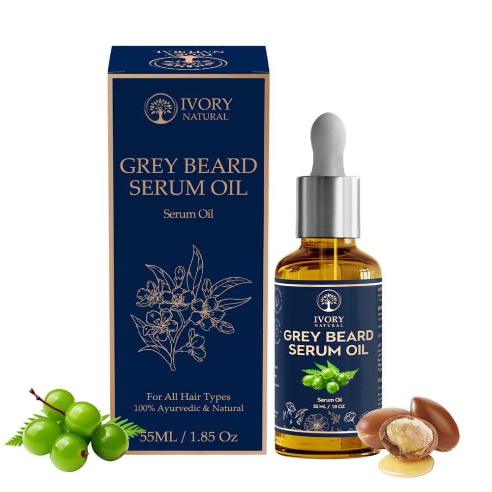 Grey Beard Oil Serum (55 ml) - Helps in Reduces Greys & Restore Natural Black Beard Color | With All Natural Ingredients for All Beard Types-image-25