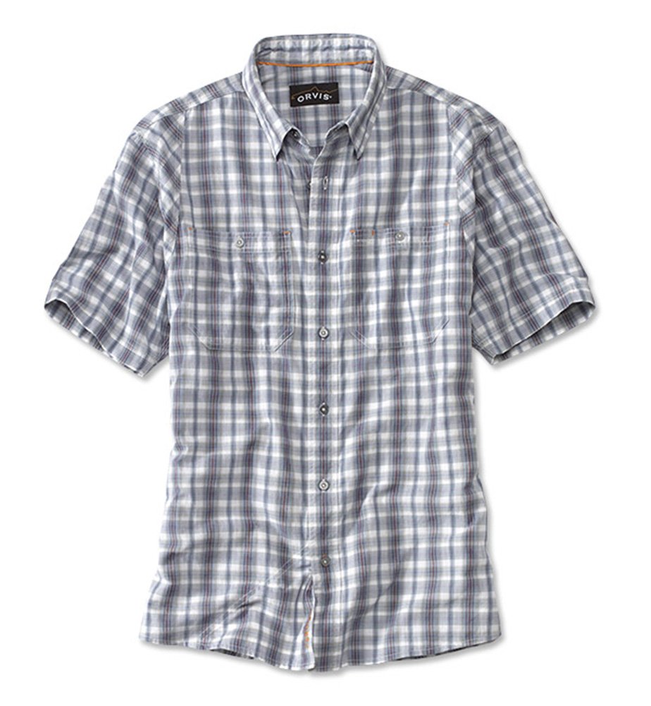 Men's Short-Sleeved Tech Plaid Stretch Work Shirt/Short-Sleeved Tech Plaid Stretch Workshirt