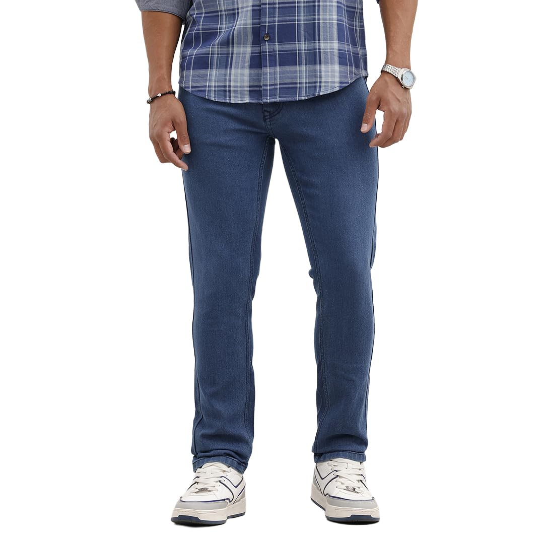 wrogn Men's Slim Fit Jeans | Mid Rise | Jeans for Man-picture-12
