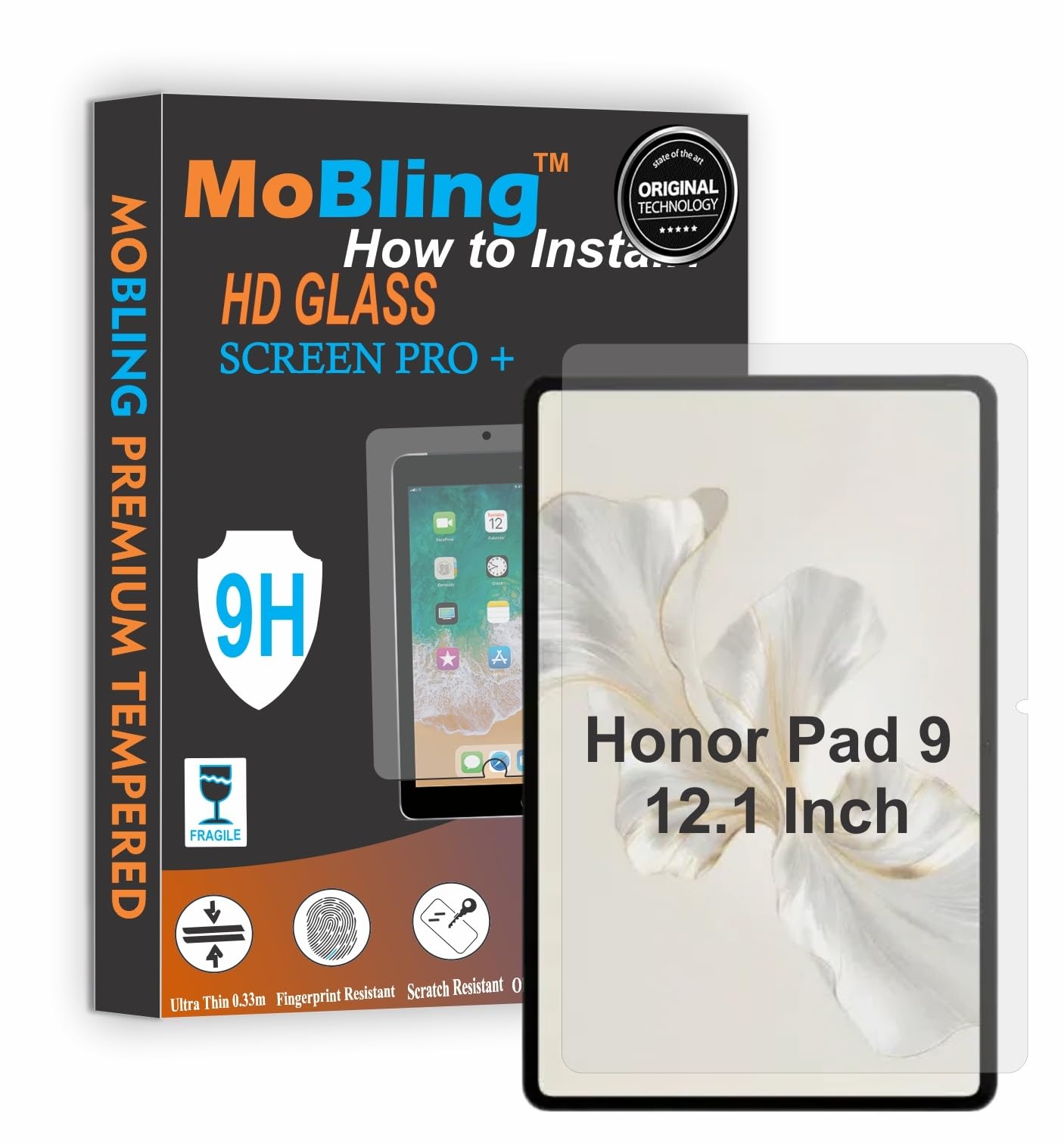 MOBLING Screen Guard Compatible With Honor Pad 9 12.1 Inch, Honor Tablet 9 Flexible Fiber Screen Protector Not a Tempered Glass, Not Edge to Edge ScreenGuard. (B0D1NMH3F5) Amazon Price History, Amazon Price Tracker