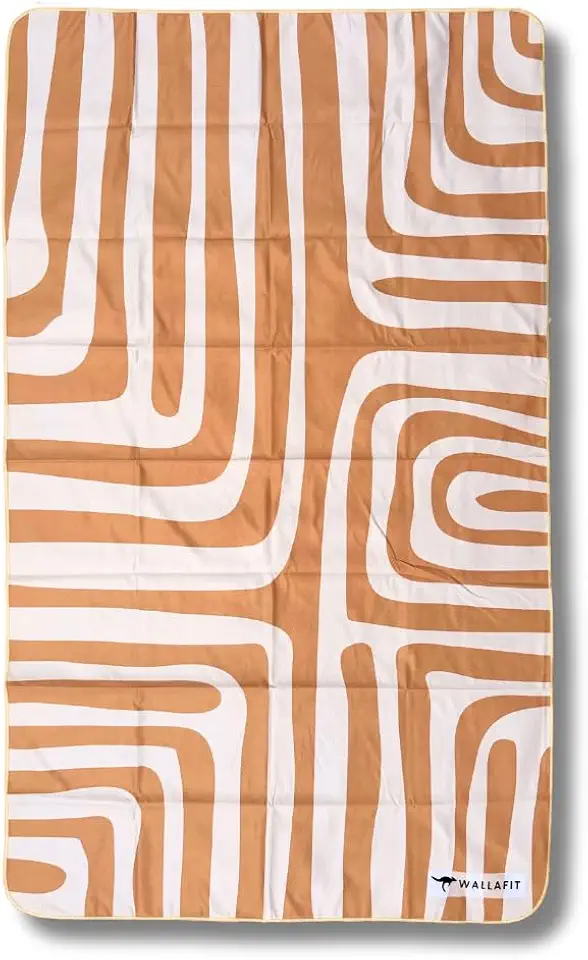 Toalha de Microfibra, Tamanho Gigante, 150x90cm, Ultra-absorvente, Seca Rápido, Sem Odor, Leve, Compacta, Praia, natação, viagens, trilhas (Areia Dourada)