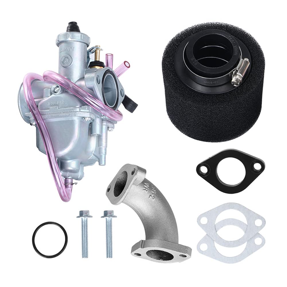 212cc Carburetor,VM22 26mm Carburetor with Intake Pipe kit Pit Dirt Bike 110cc 125cc 140cc Lifan YX Zongshen Pit Dirt Bike XR50 CRF70 KLX BBR Apollo Thumpstar Braaap Atomic DHZ SSR