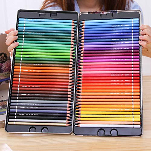 VIDOO Farbige Bleistift Set 24/48/72 Farben Malerei Zeichnung Kunst Liefert - 24