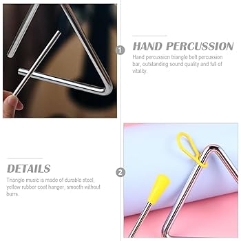 Amazon | Alasum 子供用トライアングル楽器セット 音楽教育用