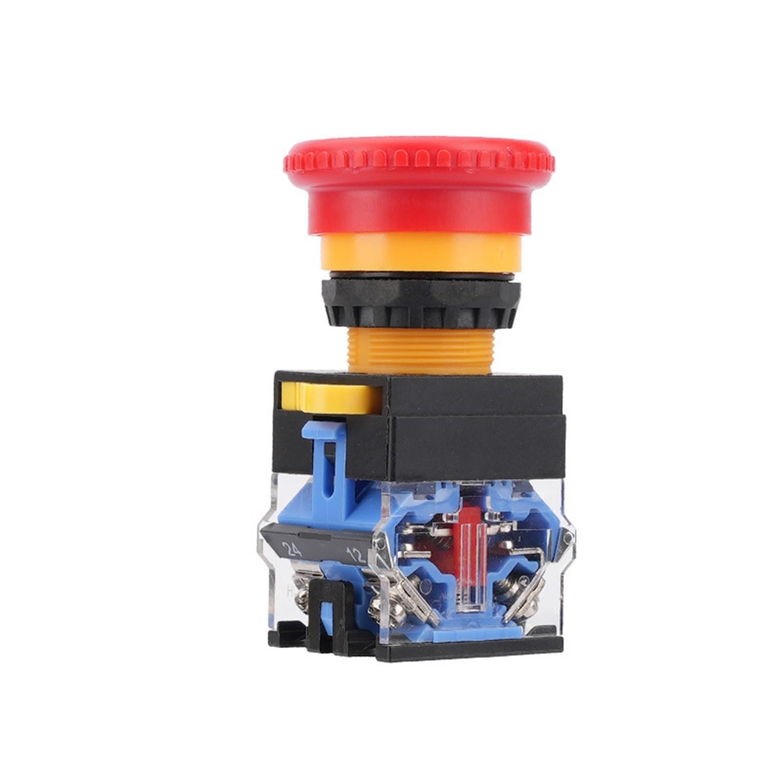 Interrupteur arrêt d'urgence LA38-11ZS autobloquant bouton poussoir commande jog