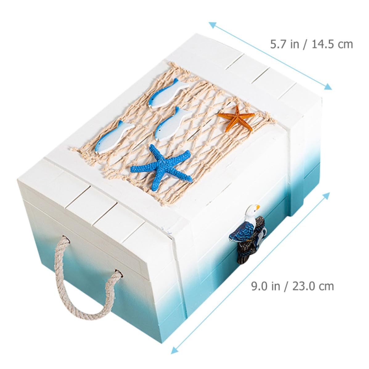 DOITOOL Mediterrane Aufbewahrungsbox für Ringe und Armbänder 2 Stück Dekorative Schmuckkästchen für Zuhause und Outdoor Praktische Aufbewahrung für Familie und Freunde
