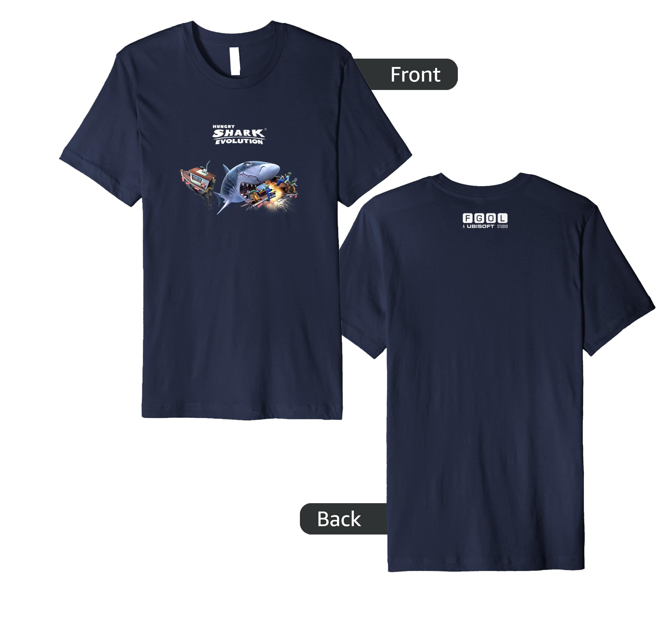 Hungry Shark Evolution: Megalodon T-Shirt Premium Tri-blend T-Shirt