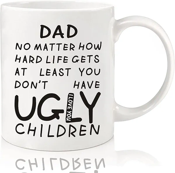 Dad Gifts from Daughter Son Wife,11oz Funny Coffee Mug for Father,Unique Fathers Day Present Ideas for Dad Husband Men Him,Heartwarming Retirement Anniversary Xmas Birthday Gifts for Daddy Stepfather