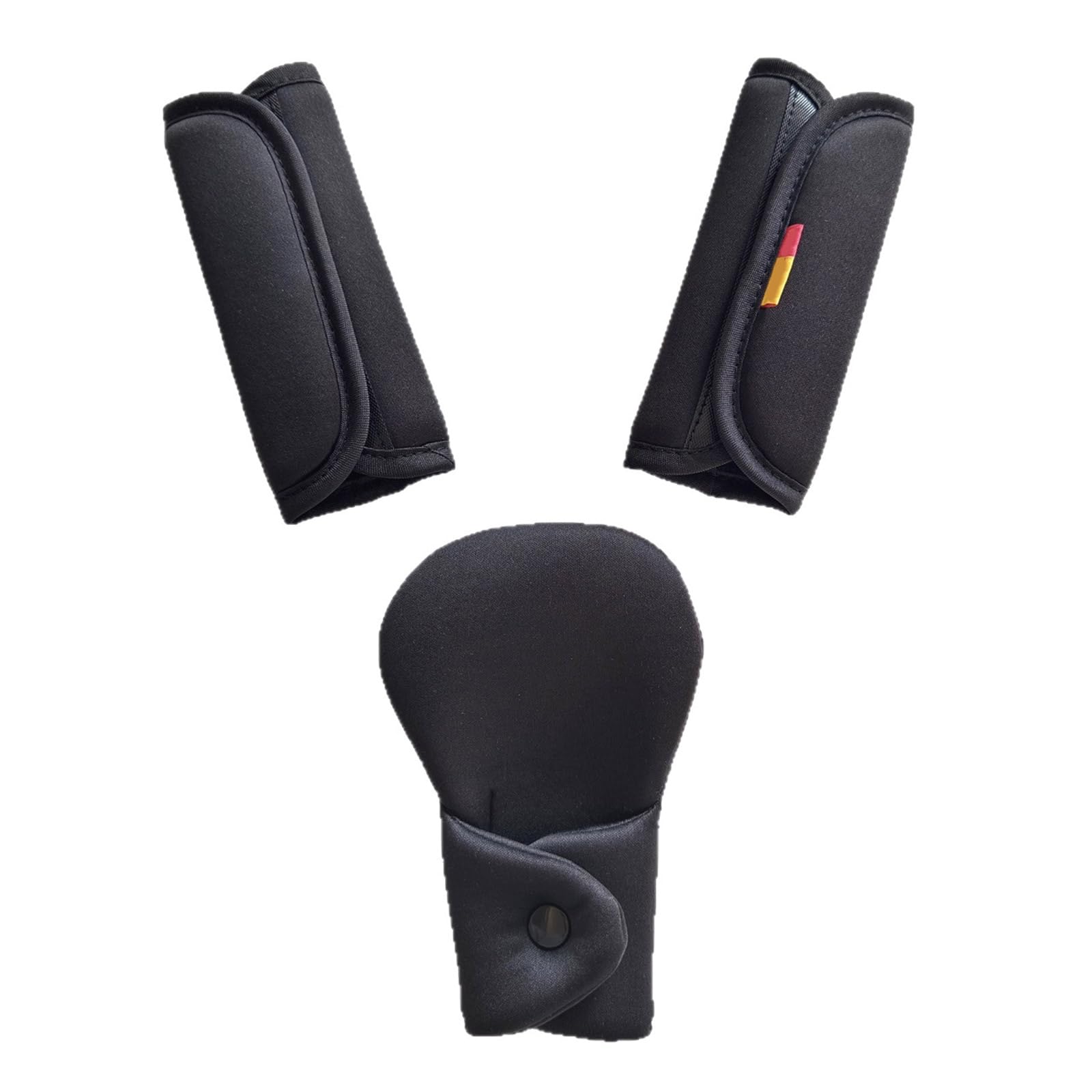 KMGDM 3PCS Breathable Child Seat Protectors Soft Shoulder Strap Sleeve Crotch Pad for Baby Strollers Accessories Baby Shoulder Strap Cover