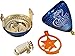 3 Pack Champion Cobra Durable Plastic Spin Tops for Kids Metal Tip Made in Mexico - Trompo Mexicano Champion Cobra Plastico Durable & Punta de Metal (Pack of 3 Assorted Colors)