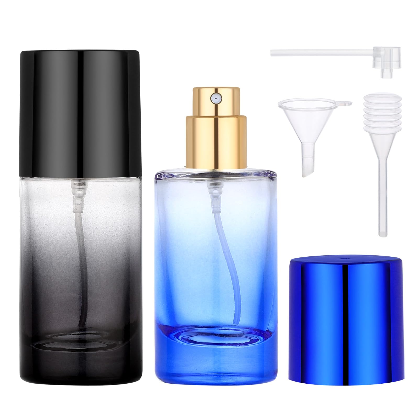 Segbeauty 0.68oz Travel Cologne Sprayer, Perfume Spray Bottles Refillable, 2pcs 20ml Empty Perfume Bottle for Women, Mixed Color Cologne Atomizer for