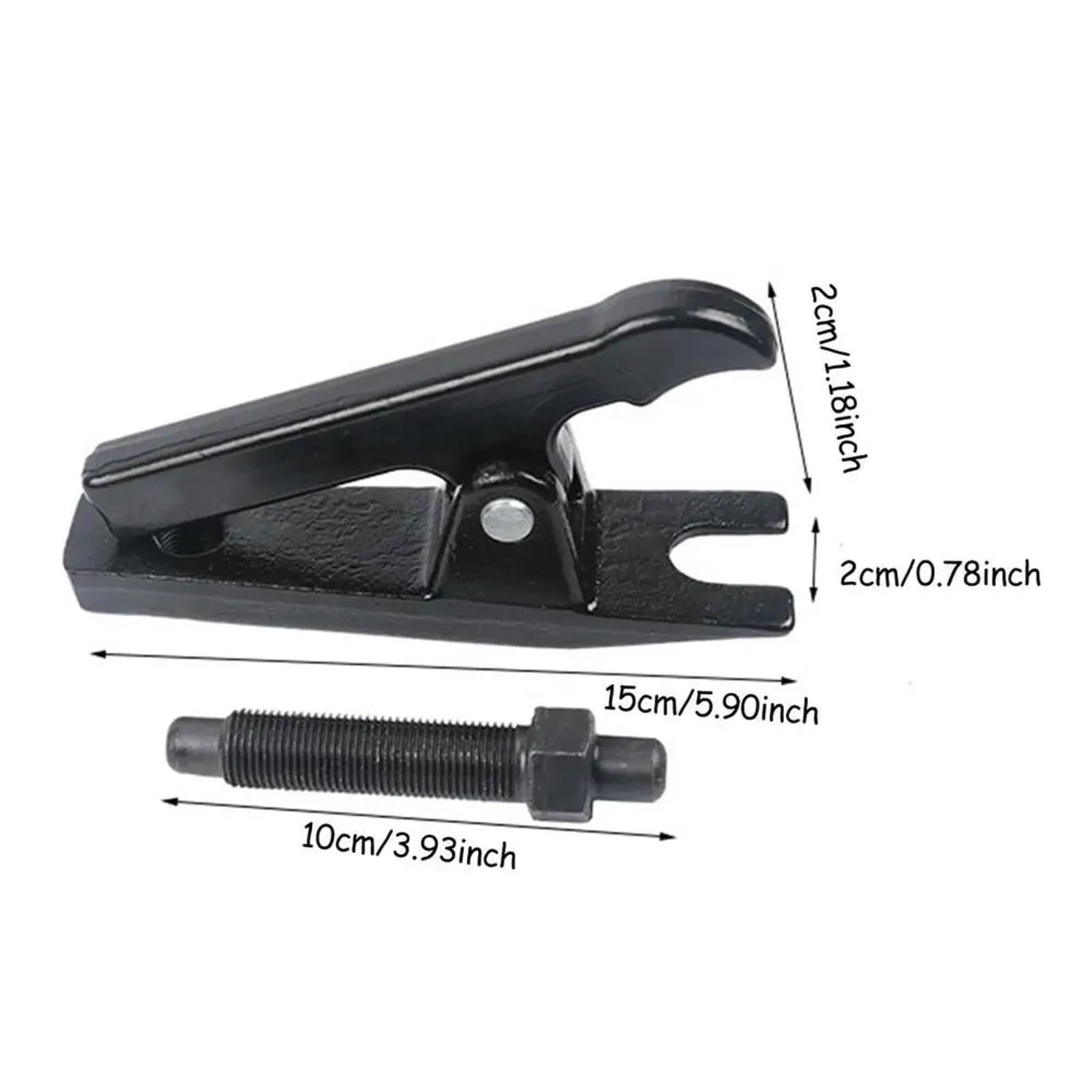 Samochodowy ściągacz do rozdzielacza sworzni kulowych, narzędzie wyciągania drążków kierowniczych, naprawy samochodów SUV wymiana(Black)