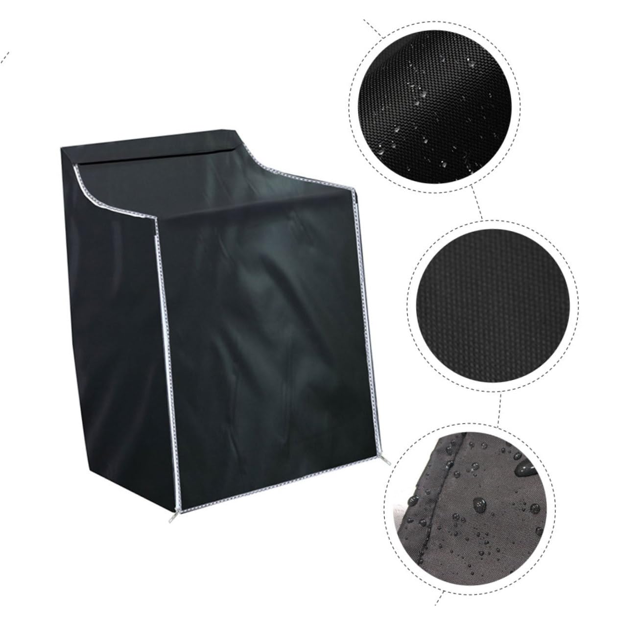 Homoyoyo Housse de Protection Étanche pour Machine à Laver et Sèche Linge Couvre Entièrement avec Oxford Premium Antipoussière et UV Protection Complète pour Cuisine Salle de Bain et