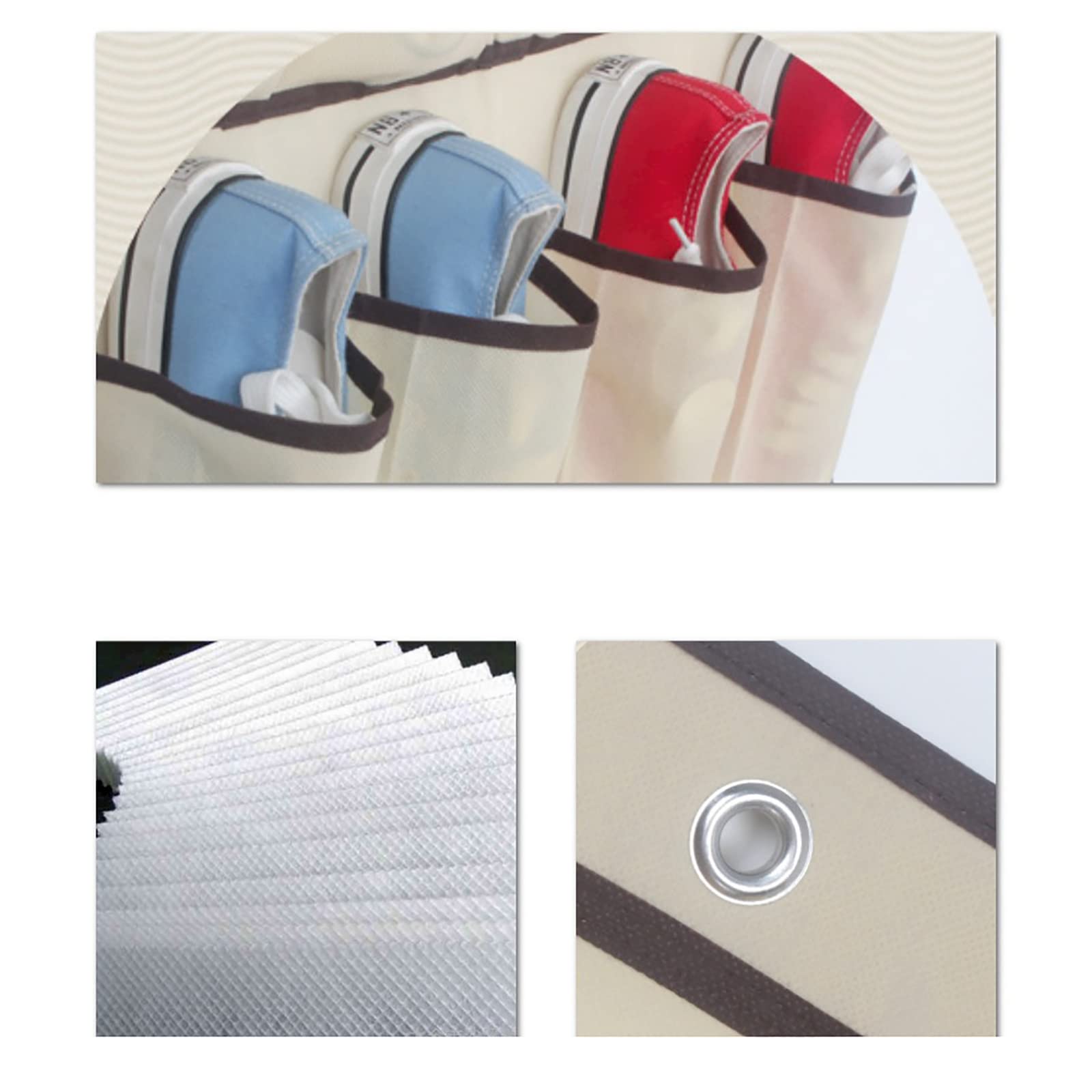 Étagère de rangement pliable grise à suspendre – Organiseur de placard polyvalent pour vêtements, matériel de camping et essentiels de la maison – Solution peu encombrante pour les petits espaces et
