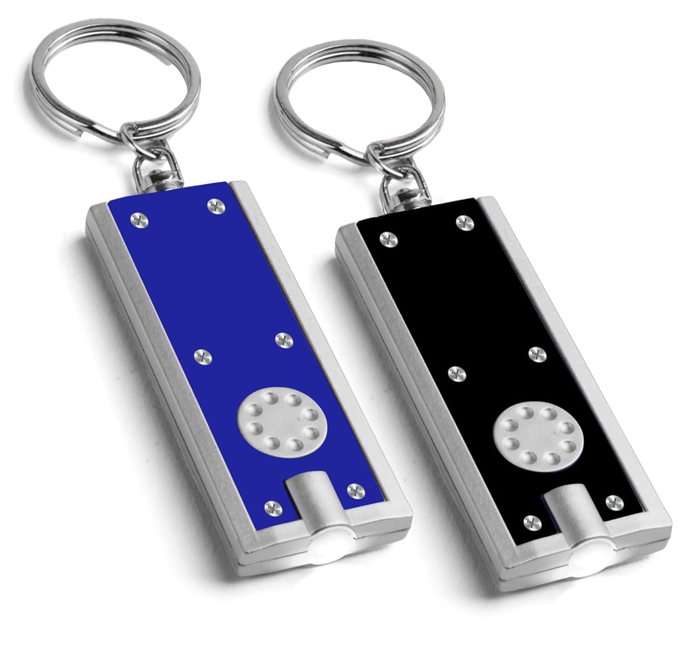 Smart Cutie Bundle: 2pk LED Keyring Torch - Super Bright Pocket Mini Flashlight for Outdoor, Emergency & Daily Use