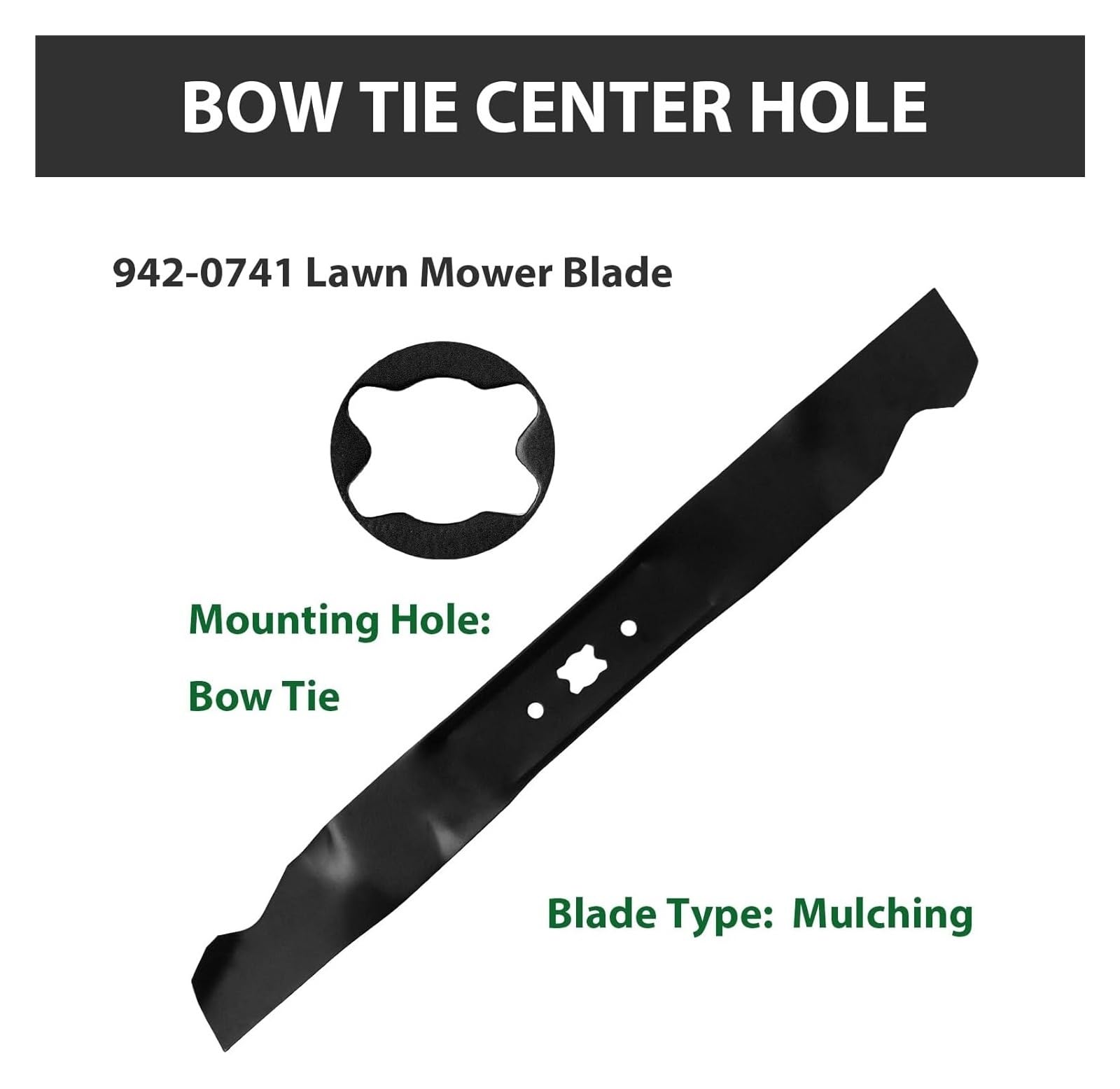 Genérico Cuchilla for triturar, Compatible con Troy Bilt, Repuesto for Craftsman, Plataforma de Corte de 21 Pulgadas