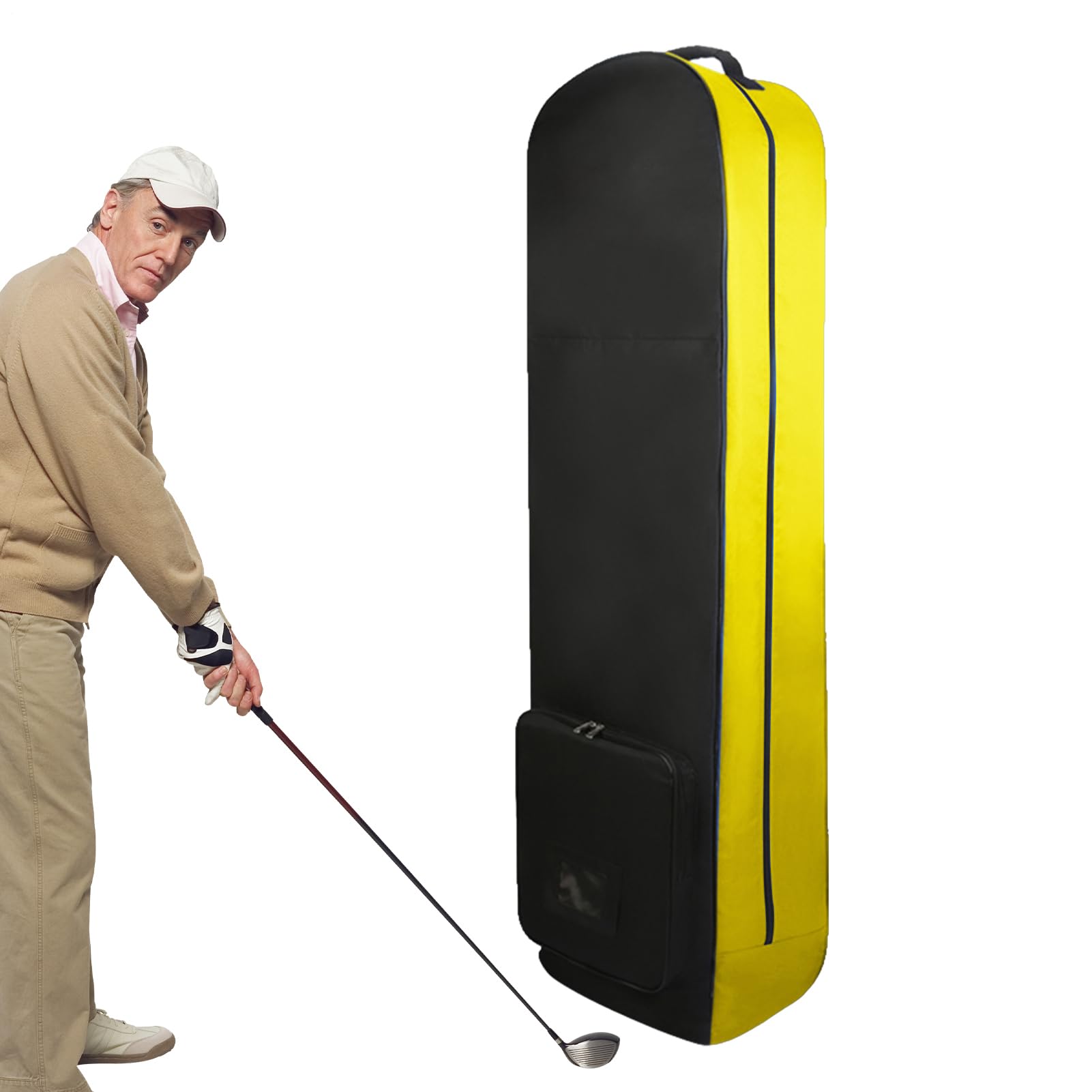Podróżna torba golfowa dla linii lotniczych - torby podróżne na koła golfowe do samolotu, odporne na zużycie lekkie składane materiały dla mężczyzn, kobiet, podróży, golfistów, podróży