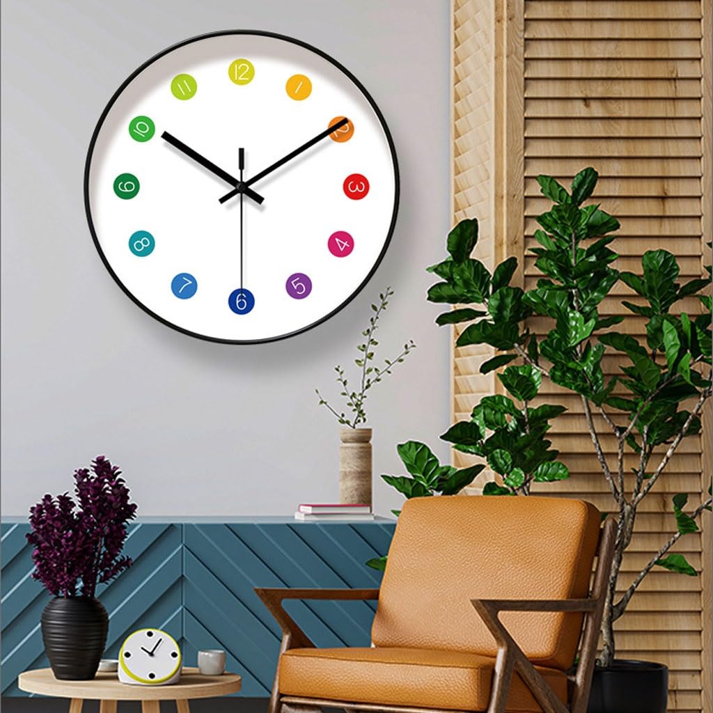 Orologio da parete Home Sweep Second Orologio al quarzo Orologio da parete for camera da letto Orologio da soggiorno Orologio semplice Orologio da parete creativo Reloj De Pared(A)