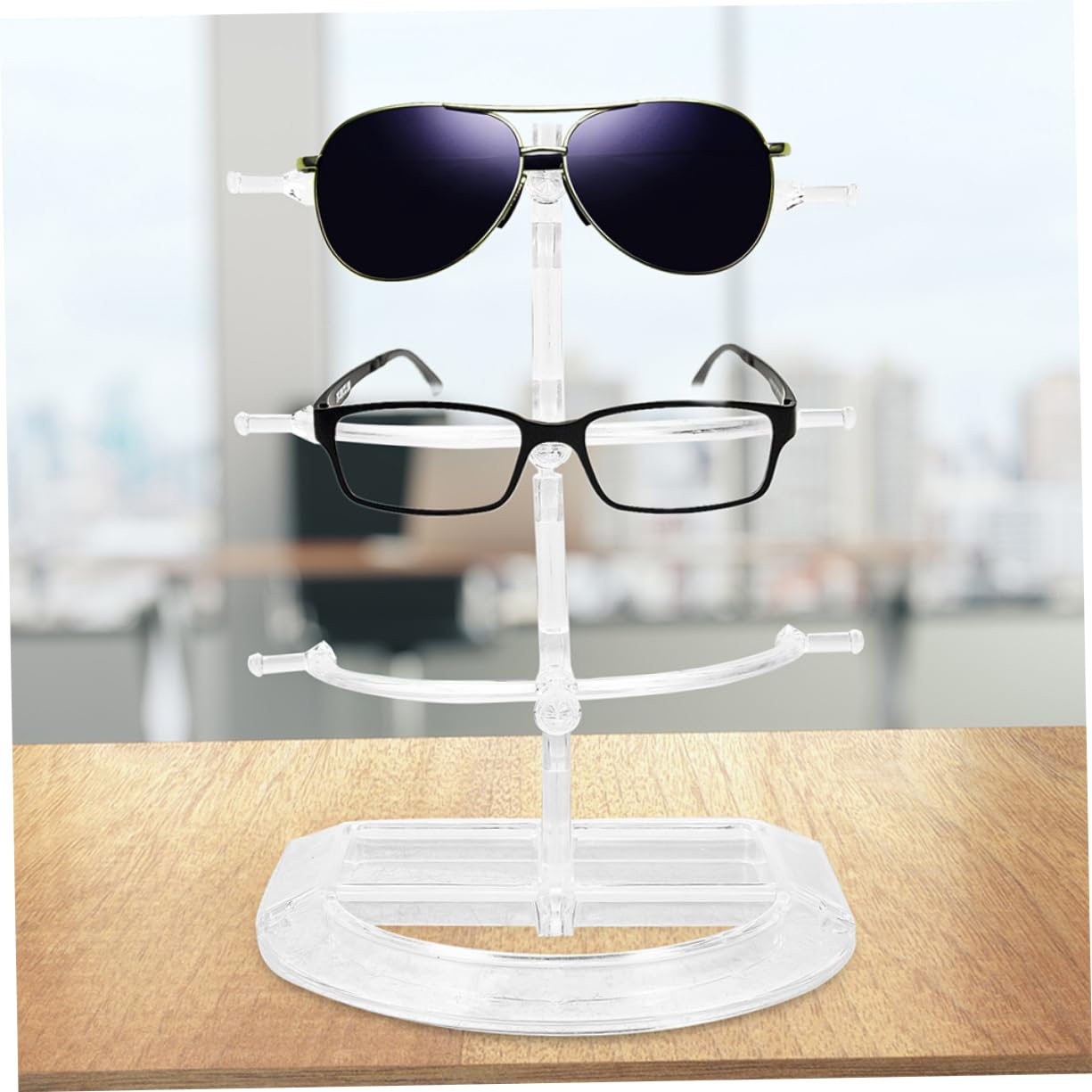 PRETYZOOM 8 Stk Brillenständer Sonnenbrillen-organizer-rack Brillenhalter Sonnenbrillen-organizer-ständer Glasständer Brillengestell Sonnenbrillen-präsentationsständer P.s Transparent
