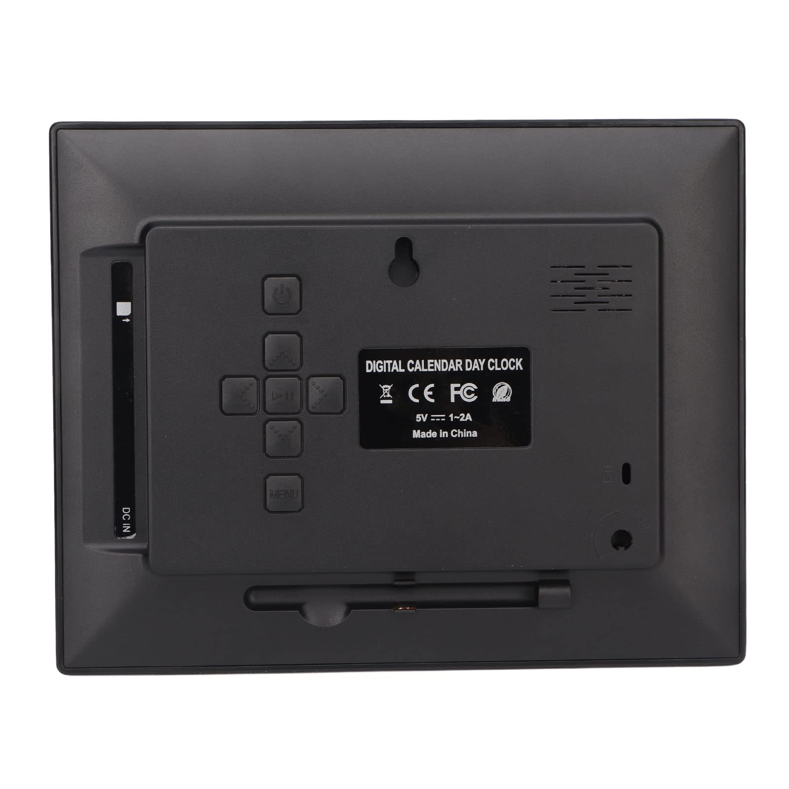 Orologio Digitale Giornaliero, Ampio Display da 8 Pollici, Promemoria Allarme con 8 Lingue, Oscuramento Automatico, Pensato per Anziani, Anziani, Pazienti, con Telecomando (Spina