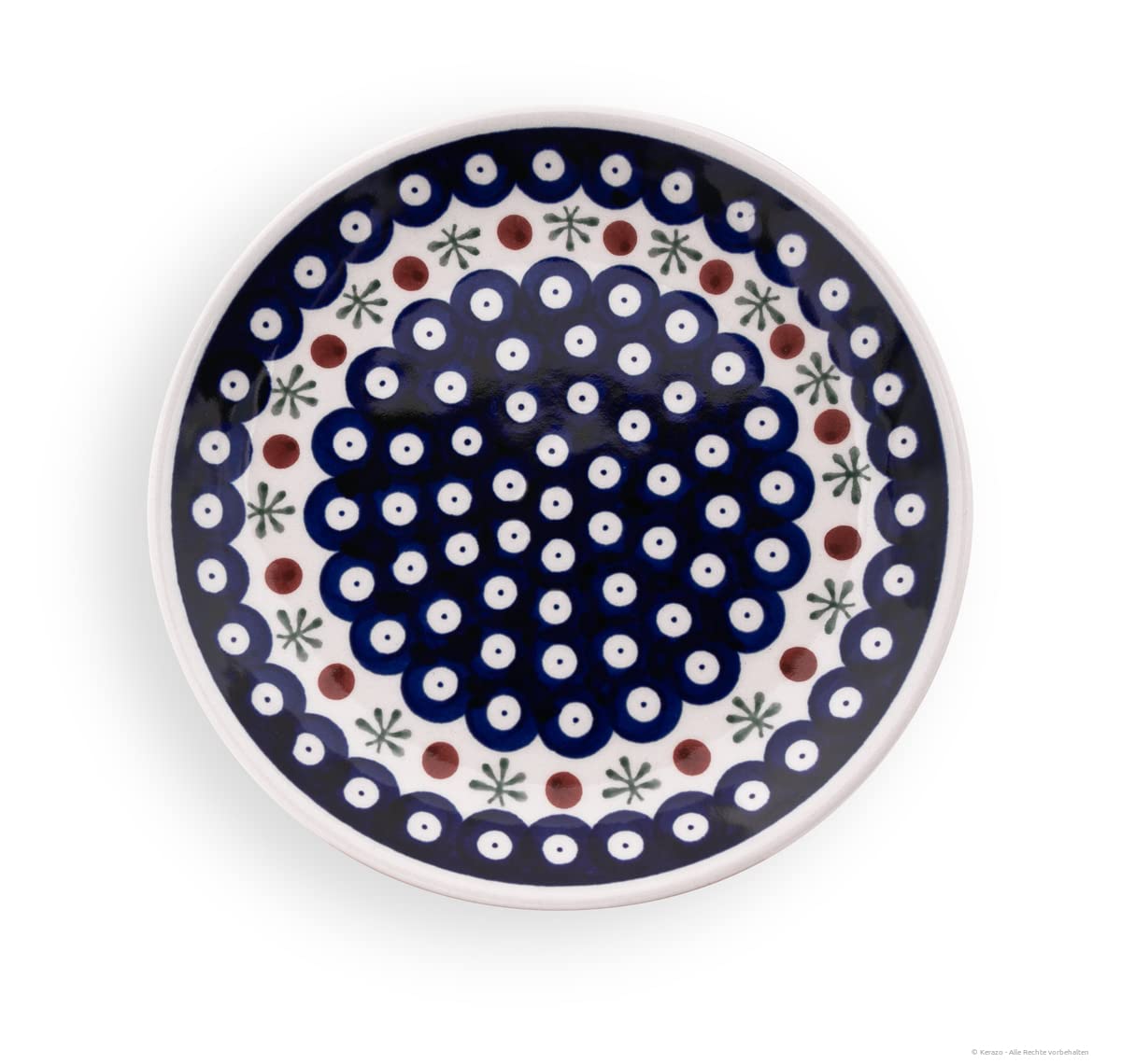 Assiette repas Bunzlauer céramique artisanale de prestige Ø 19 cm