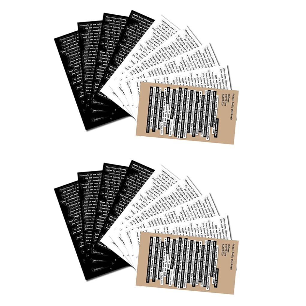 Small Talk Stickers Adhesive Quote Stickers for Journaling Scrapbook Journal Planners 18Pcs, Stickers for journaling