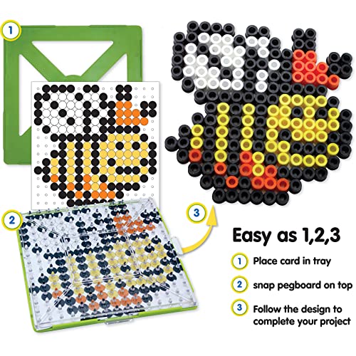 Perler 80-70729 Biggie Fuse Bead Pattern Cards And Pegboards, Multicolor, 20Pcs #TOP2